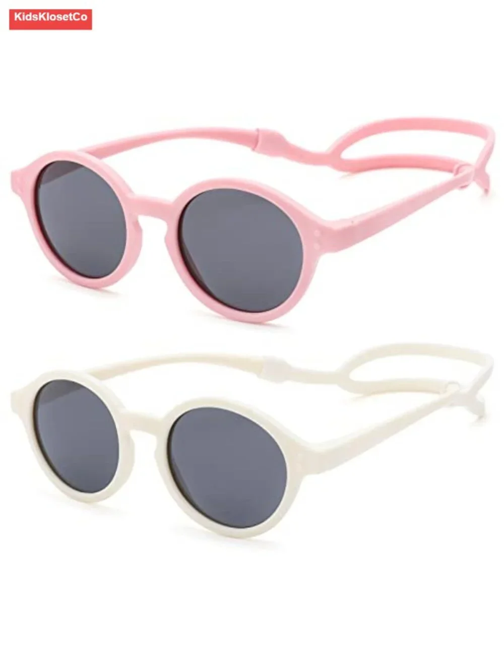 Kids Polarized Sunglasses with Strap Adjustable TPEE Frame Toddler UV400